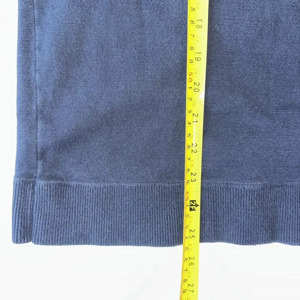 MASSIMO DUTTI Mens Crew Neck Jumper Sweater Size M Blue Cotton